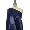 Balenciaga Italian Navy Nylon Satin Faced Twill - Spiral | Mood Fabrics