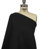 Balenciaga Italian Black Bonded Double Layer Stretch Viscose and Nylon Interlock Knit - Spiral | Mood Fabrics