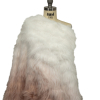 Off White and Rose Ombre Luxury Faux Fur Panel - Spiral | Mood Fabrics