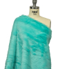 Sky Blue Short Pile Luxury Faux Fur - Spiral | Mood Fabrics