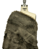 Warm Gray Fluffy Luxury Faux Fur - Spiral | Mood Fabrics