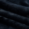 Midnight Navy Textured Luxury Faux Fur - Folded | Mood Fabrics