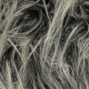 Black and Light Gray Shaggy Faux Fur - Detail | Mood Fabrics