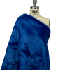 Royal Blue and SIlver Speckled Luxury Faux Fur - Spiral | Mood Fabrics