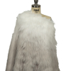 Off White and Gray Ombre Luxury Faux Fur Panel - Spiral | Mood Fabrics