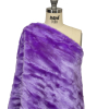 Bright Lavender Crushed Luxury Faux Fur - Spiral | Mood Fabrics