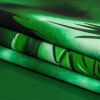 Balenciaga Italian Green and Black Dragon and Smoke Stretch Cotton Twill Panel - Folded | Mood Fabrics