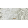 Metallic White Abstract Border Luxury Brocade - Full | Mood Fabrics