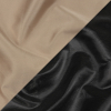 Olwyn Metallic Charcoal and Nude Double Faced Luxury Mikado | Mood Fabrics