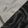 Olwyn Metallic Charcoal and Pale Gray Double Faced Luxury Mikado | Mood Fabrics