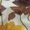 Brown, Olive and Ochre Painterly Blooms Cotton Lawn - Detail | Mood Fabrics