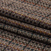 Brown Olive and Multicolor Wool Blend Tweed - Folded | Mood Fabrics