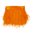 Orange Single Ply Ostrich Feather Fringe Trim - 5" | Mood Fabrics