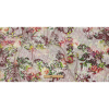 Green and Magenta Rose Garden Printed Metallic Webbing - Full | Mood Fabrics