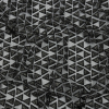 Luxury 3D Black Triangle Rows Puffy Glitter Tulle | Mood Fabrics