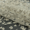 Luxury 3D White Floral Puffy Glitter Tulle - Folded | Mood Fabrics