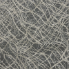 White and Metallic Silver Abstract Corded and Sequined Glitter Tulle | Mood Fabrics
