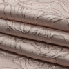 Metallic Rose Gold and Pink Outlined Florals Luxury Brocade - Folded | Mood Fabrics
