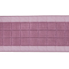 Amaranth Squares and Sheer Borders Ribbon - 1.5" - Detail | Mood Fabrics