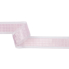 Baby Pink Squares and Sheer Borders Ribbon - 1.5" | Mood Fabrics