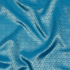 Country Blue and Aqua Bi-Color Geometric Jacquard Lining | Mood Fabrics
