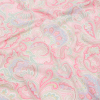 Pink, Green and Purple Paisley Garden Cotton and Rayon Jersey | Mood Fabrics