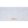 Baby Blue and White Paisley Polyester Satin - Full | Mood Fabrics