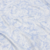 Baby Blue and White Paisley Polyester Satin | Mood Fabrics
