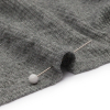 Heathered Gray Stretch Rayon 2x2 Rib Knit - Detail | Mood Fabrics