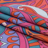Mood Exclusive Pink Bejeweled Blaze Stretch Cotton Sateen - Folded | Mood Fabrics