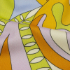 Mood Exclusive Lime Surf City Psychedelia Stretch Cotton Sateen - Detail | Mood Fabrics