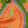 Mood Exclusive Green Eye of the Storm Stretch Cotton Sateen - Detail | Mood Fabrics