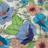 Mood Exclusive Blue Springing Up Stretch Cotton Sateen | Mood Fabrics