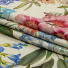 Mood Exclusive Cream Florist's Cuttings Stretch Cotton Woven - Folded | Mood Fabrics