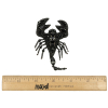 Black Scorpion Rhinestones and Glass Beaded Applique - 2.75" x 2.15" - Full | Mood Fabrics