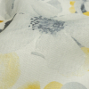 Yellow and Gray Poppy Bouquet Medium Weight Linen Woven - Detail | Mood Fabrics