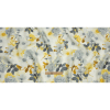 Yellow and Gray Poppy Bouquet Medium Weight Linen Woven - Full | Mood Fabrics