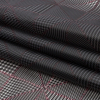 Black and Red Weaving Patterns Translucent Vinyl - Folded | Mood Fabrics