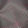 Black and Red Weaving Patterns Translucent Vinyl - Detail | Mood Fabrics