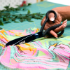 Mood Metallic Blue Knife-Edge Dressmaker's Shears with Matte Rubber Grips - 9" - Blog | Mood Fabrics