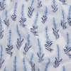 Italian Classic Blue and White Floral Cotton Jacquard | Mood Fabrics