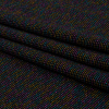 Black and Metallic Rainbow Stretch Rib Knit - Folded | Mood Fabrics