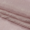 Honey Pink and Gold All-Over Foiled Polyester Chiffon Plisse - Folded | Mood Fabrics