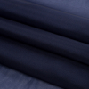 Quinn Navy Shimmering Polyester Twill Organdy - Folded | Mood Fabrics