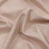 Gaby Beige and Gold Foiled ITY Interlock Knit - Detail | Mood Fabrics