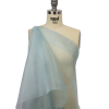 Starlight Sky Blue Polyester Mesh Organza with Silver Glitter - Spiral | Mood Fabrics