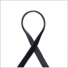 0.25 Black Nylon Velvet Ribbon - Detail | Mood Fabrics
