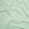 Wylie Green and White Candy Striped Polyester and Cotton Seersucker | Mood Fabrics