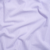 Wylie Purple and White Candy Striped Polyester and Cotton Seersucker | Mood Fabrics