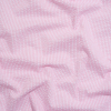 Wylie Pink and White Checkered Polyester and Cotton Seersucker | Mood Fabrics